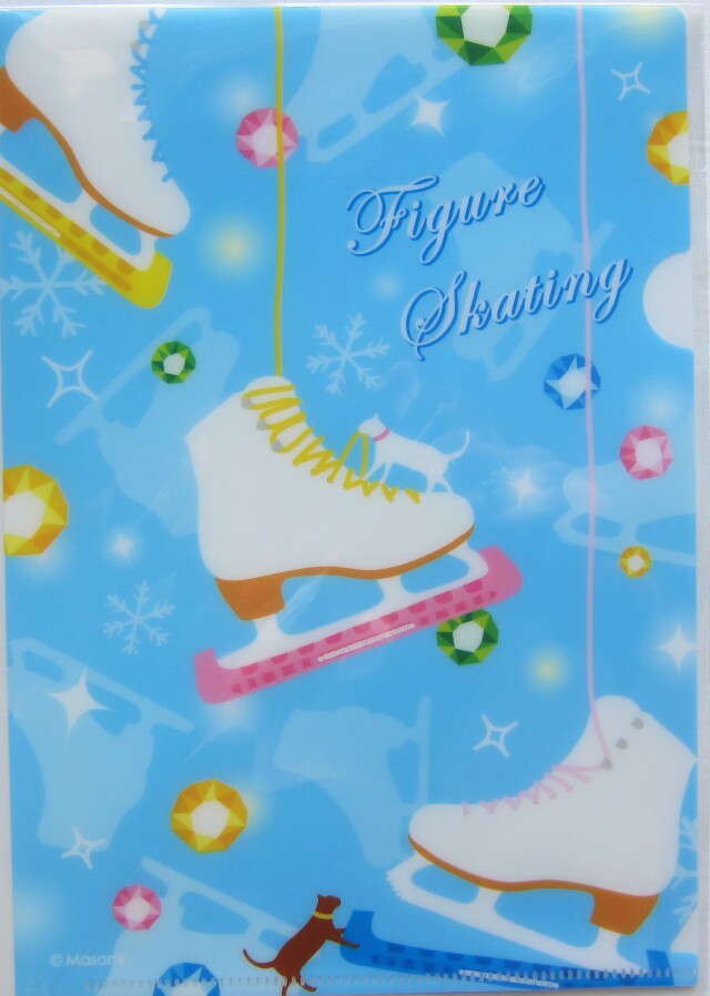 MA-９５  MASAMI　クリアファイル　キャット＆スケート　A５サイズ