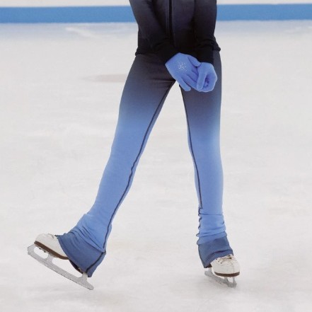 Ｓ－１２４　シャドウ・フリース・レギンス　ブルーベル　８－１０（１３０ｃｍ）・１０－１２（１４０ｃｍ）