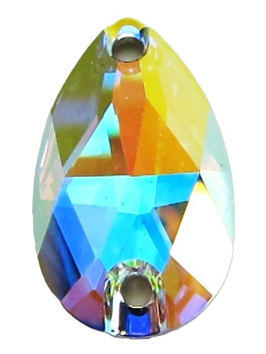 ＳＳ－３２３０ＡＢ　ダイヤストーン・ドロップ大・（縫い付けタイプ）クリスタルオーロラ