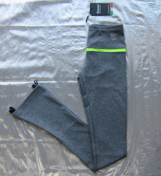 Thuono-13　グレイ・ニューループ・レギンス　ネオンイエロー　日本サイズ　大人Ｓ・大人Ｍ