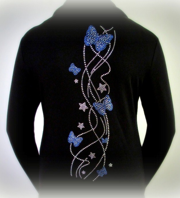 ＩＣＥ－Ｈ－０２－２．９　チーム・ジャケット　バタフライ＆スター・ブルーストーン　１２０ｃｍ・１４０ｃｍ・１５０ｃｍ・Ｓ・Ｍ・Ｌ