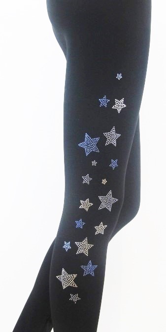 ＩＣＥ－Ｈ－０１－３．０　スケート・パンツ・オーバーヒール　スターズ・ブルーストーン 　Ｓ