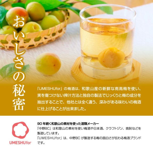梅酒,お酒,うめしゅ,ウメシュ,紀州南高梅使用,紅南高,中野BC