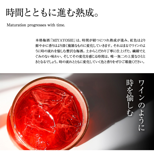 梅干しの一冨士】梅酒 MIYAYOSHI No.06 small bottle 205ml ブラック