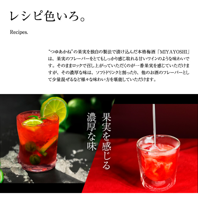 梅干しの一冨士】梅酒 MIYAYOSHI No.03 small bottle 205ml ブラック