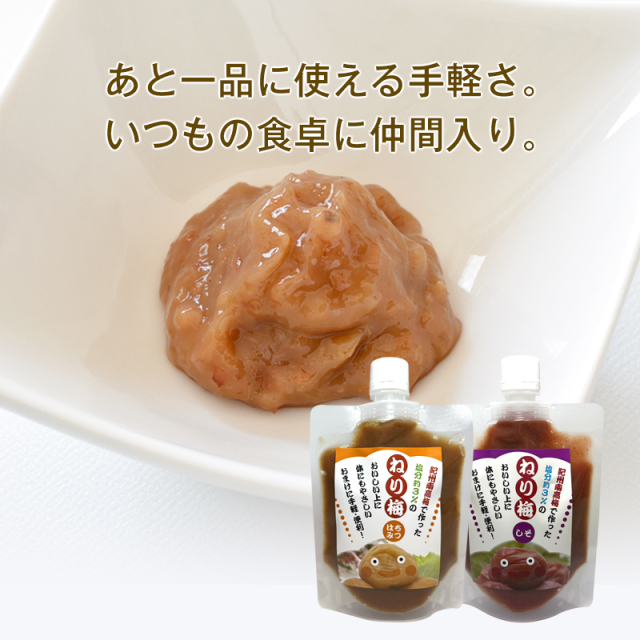 梅干しの一冨士】ねり梅 2種セット（180g×2）