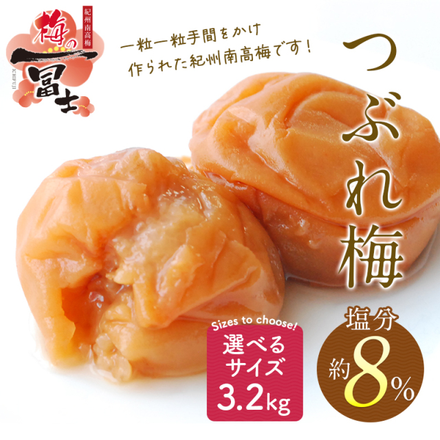 梅干し,紀州南高梅,訳あり,減塩,一冨士