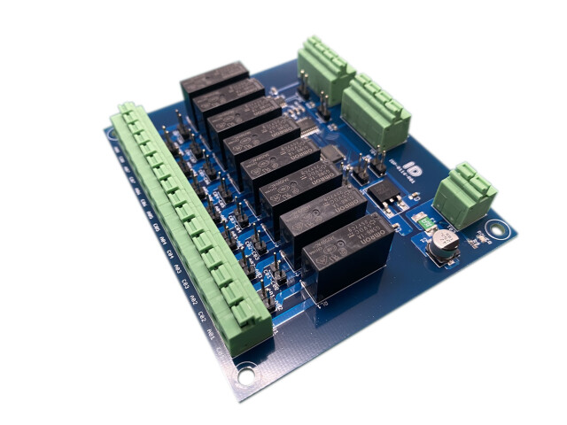 I2C接続8チャンネルリレーボード(SPST接点)