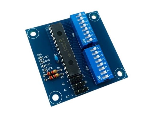 I2C接続ディップスイッチ入力ボード