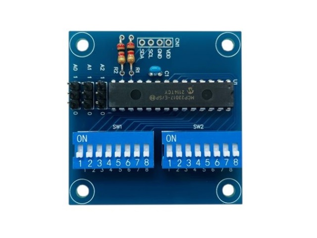 I2C接続ディップスイッチ入力ボード