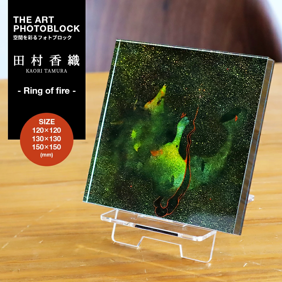 アート電飾パネル＜田村香織 -Ring of fire-＞