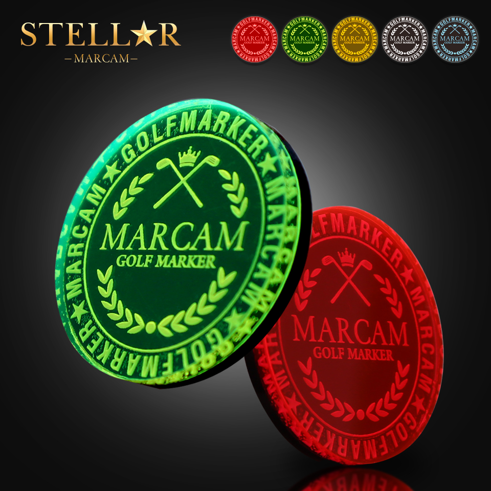 MARCAM STELLAR / カラーアクリル 彫刻ゴルフマーカー
