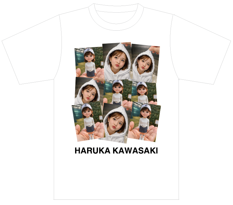【2026年10月発送分】HARUKA KAWASAKI  / プロゴルファー川崎春花選手×コラボ Tシャツ