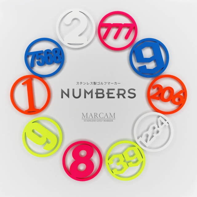 ゴルフマーカー マーカム ゴルフマーカー MARCAM NUMBERS / 数字ゴルフマーカー