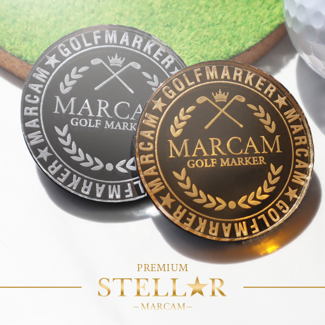 MARCAM PREMIUM STELLAR / ミラーアクリル 彫刻ゴルフマーカー