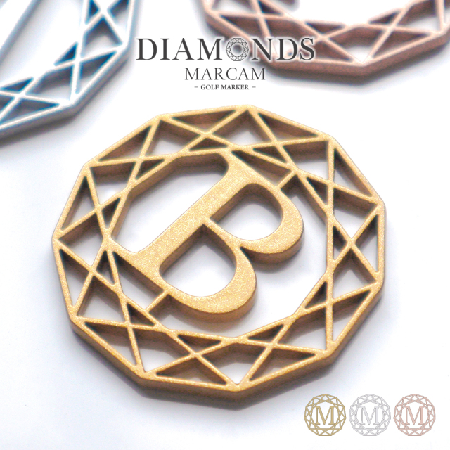 MARCAM DIAMONDS / ダイヤモンド型ゴルフマーカー メタリックカラー