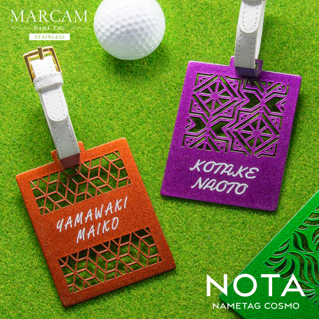 MARCAM NAMETAG NOTA COSMO / 名入れ対応ステンレスネームタグ