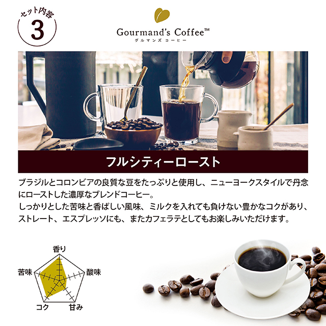 ビター系3種セット【コーヒー 豆/粉】 自家焙煎珈琲専門店イデカフェ