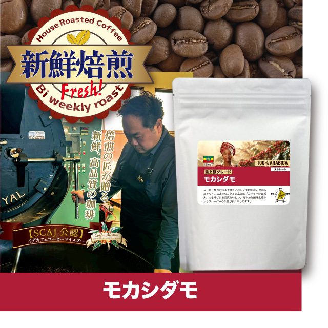【新鮮焙煎】モカシダモ　400g　※発送3/13