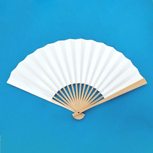 囲碁　ご自身で揮毫してアレンジ　太骨白扇子（タトウ紙付き）　日本棋院　郵送料無料