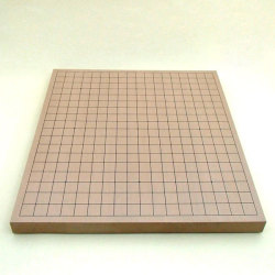 木製囲碁盤　一般的に普及している　新桂10号卓上接合碁盤（約3cm厚）アガチス材