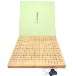 木製囲碁盤　新かや10号卓上接合碁盤　安心価格のランク松竹　ハギ