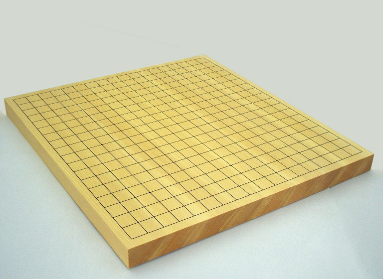 碁盤　新かや（スプルス）10号卓上接合碁盤 松