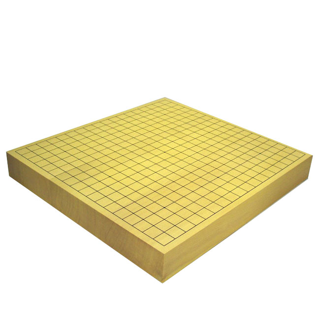 木製囲碁盤セット 碁石付き 約45cm 木製囲碁盤 新かや2寸