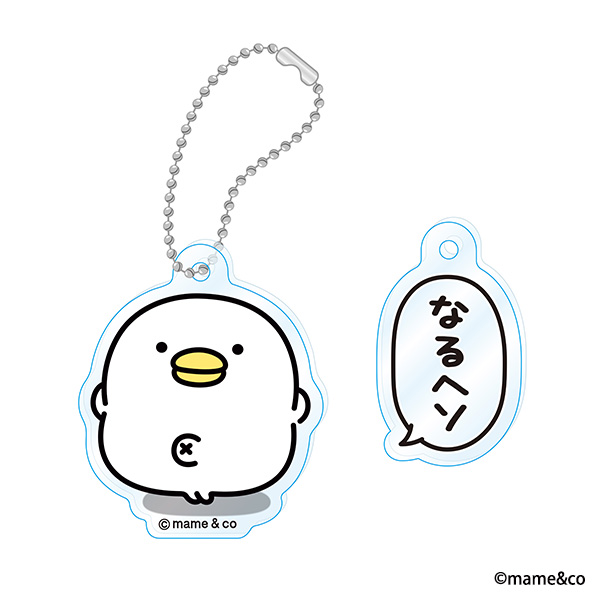 うるせぇトリ吹き出しアクリルキーホルダー　なるヘソ