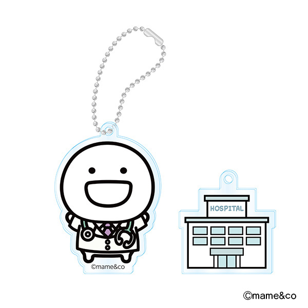 うるせぇトリホスピタルアクリルキーホルダー　 まるいの