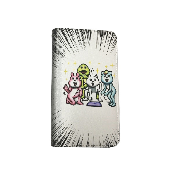 目が笑ってない着ぐるみたち　マルチスライドスマホカバー　4573311747903