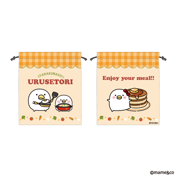 うるせぇトリ　巾着（いただきます）