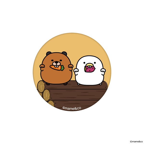 うるせぇトリ　東武動物公園限定　缶バッジ　アメリカビーバー