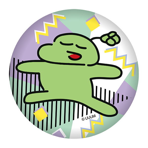 のばまんゲームス　缶バッジ　Ｂ寝ながら歩くよつろん