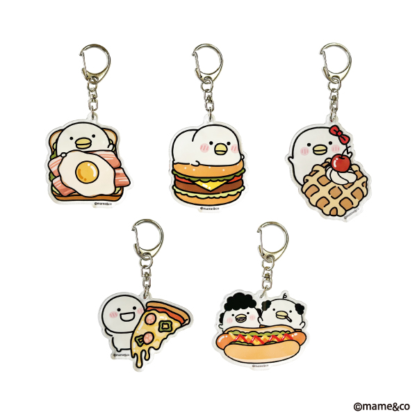 うるせぇトリ　アクリルキーホルダー　いただきます（ランダム）