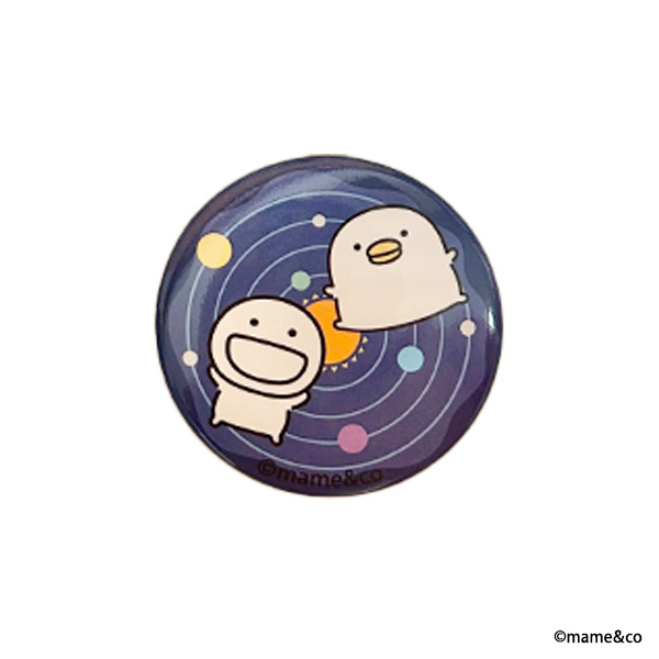うるせぇトリ&まるいの　缶バッジ（太陽系）