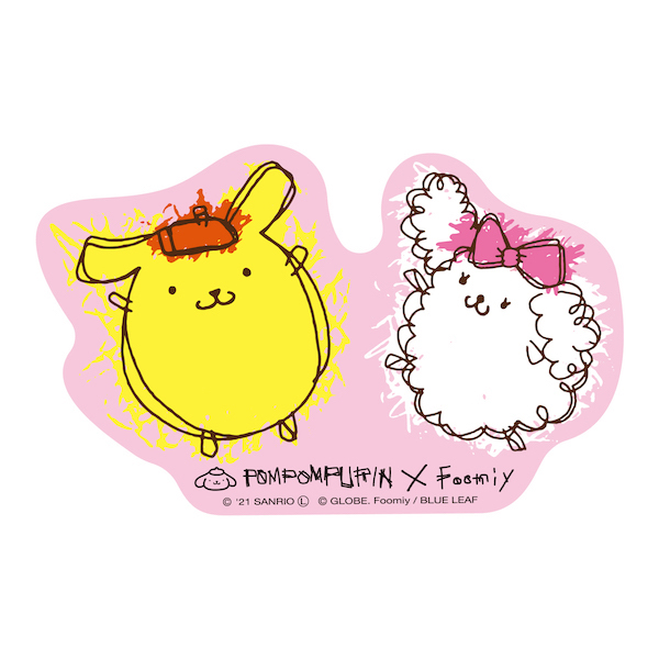 【POMPOMPURIN×Foomiy】　ステッカー　02