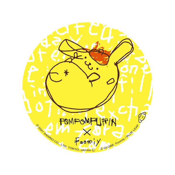 【POMPOMPURIN×Foomiy】　缶バッジ