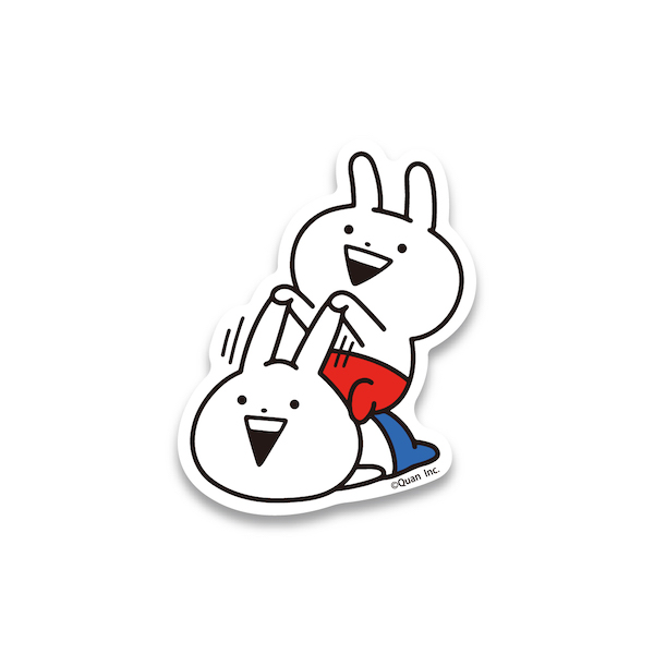 うさぎゅーん！ ダイカットステッカー プロレス