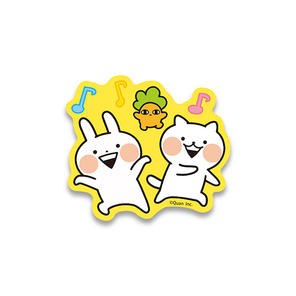うさぎゅーん！ ダイカットステッカー ダンス