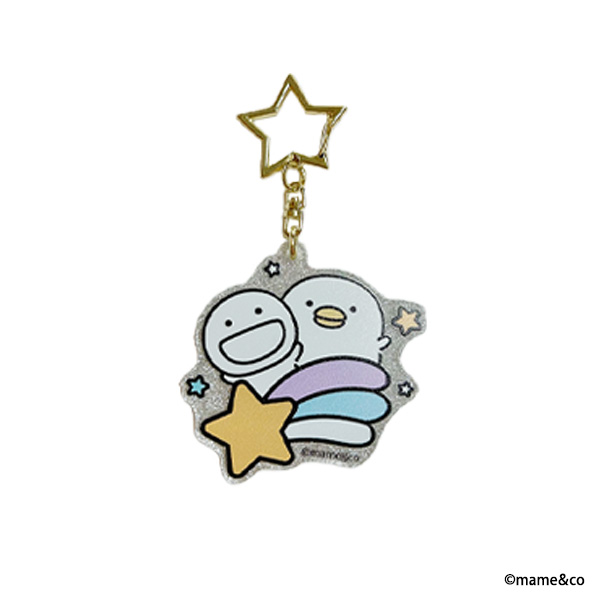 うるせぇトリ&まるいの　アクリルキーホルダー（流れ星）
