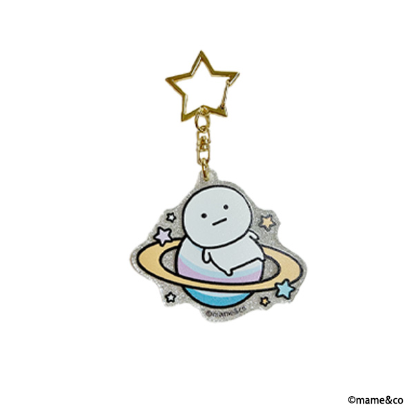 うるせぇトリ&まるいの　アクリルキーホルダー（土星）