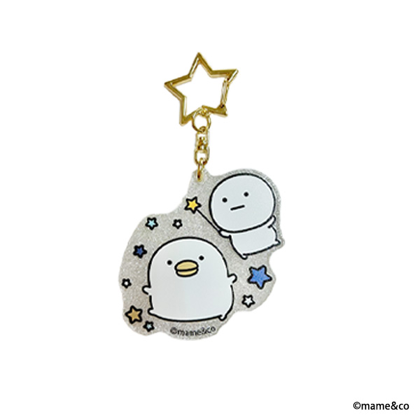 うるせぇトリ&まるいの　アクリルキーホルダー（キラキラ）