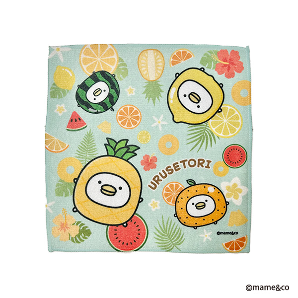うるせぇトリ フルーツ ミニタオル