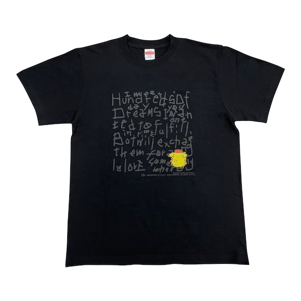 【POMPOMPURIN×Foomiy】　Tシャツ BK