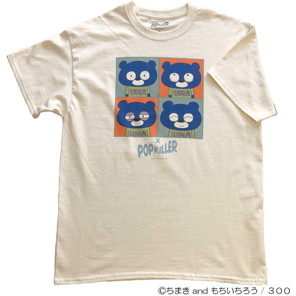 ブルベア×POPKILLERコラボTシャツ　生成り