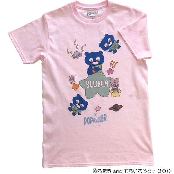 ブルベア×POPKILLERコラボTシャツ　ピンク