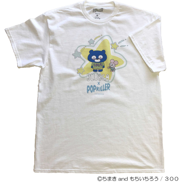 ブルベア×POPKILLERコラボTシャツ　ホワイト