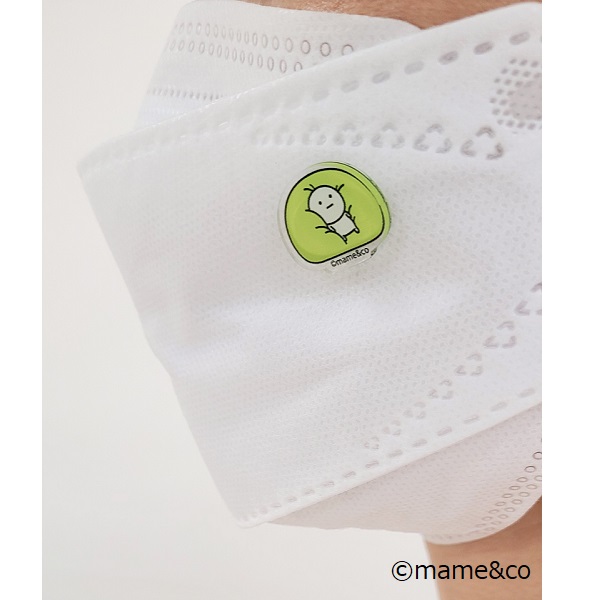 ❤︎179❤️ うさぎ　パール　マグネット　マスクチャーム　マスク　チャーム うるせぇトリ マスクチャーム まるいの