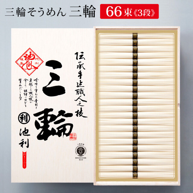 三輪素麺 手延べ素麺ギフト 三輪の夏 50g×14束700g✖︎5箱 三輪そうめん池利 ギフト 三輪そうめん 彩野菜 つゆ付き 50g×14